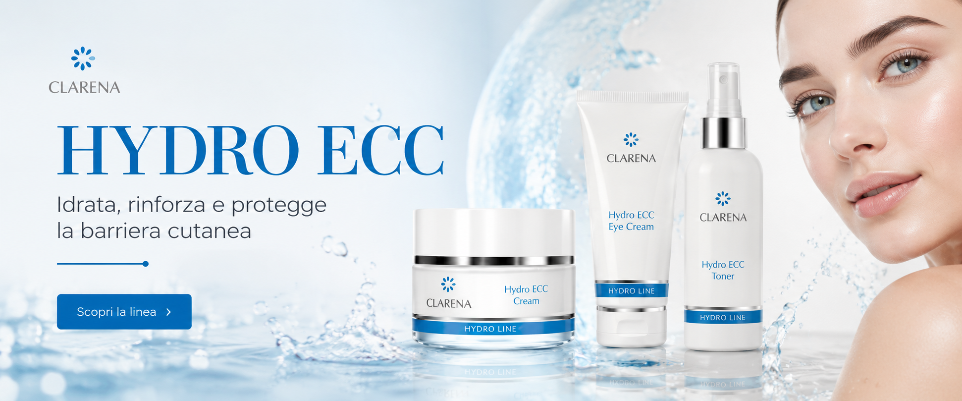 Clarena Hydro ECC - Idratazione e protezione della barriera cutanea